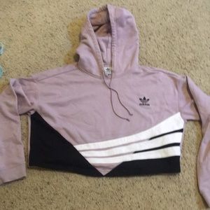 Cropped Adidas hoodie